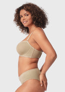 Bella Sheer Mesh Unlined Underwire Strapless Balconette Bra-20