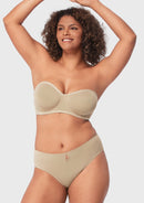Bella Sheer Mesh Unlined Underwire Strapless Balconette Bra-23