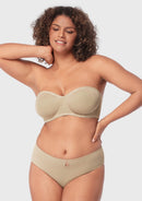 Bella Sheer Mesh Unlined Underwire Strapless Balconette Bra-25
