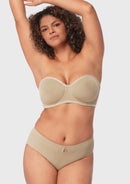 Bella Sheer Mesh Unlined Underwire Strapless Balconette Bra-24