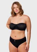 Bella Sheer Mesh Unlined Underwire Strapless Balconette Bra-12
