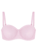 Bella Sheer Mesh Unlined Underwire Strapless Balconette Bra-7