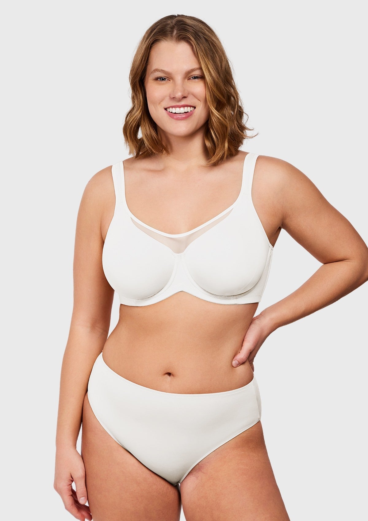 (Cardi B recommends)CoolComfort Smoothing Unlined Underwire Minimizer Bra