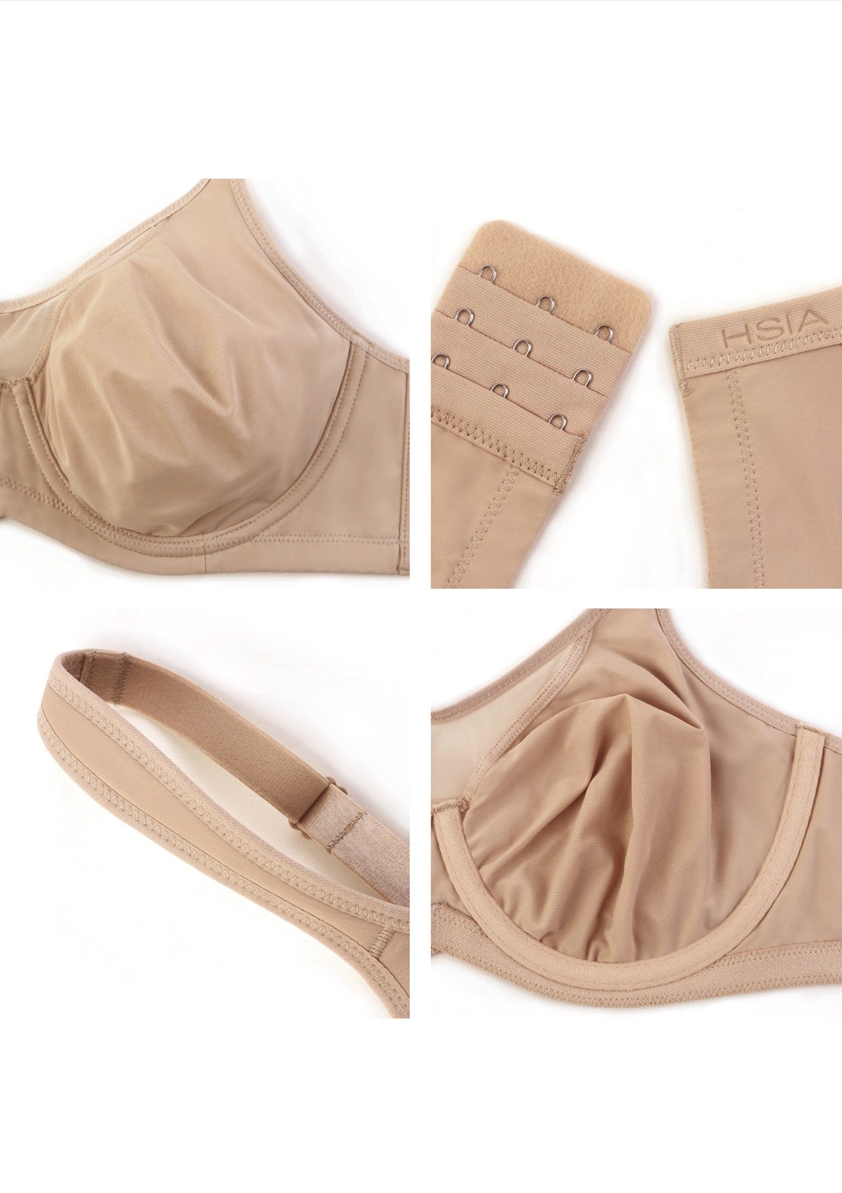 (Cardi B recommends)CoolComfort Smoothing Unlined Minimizer Underwire Bra