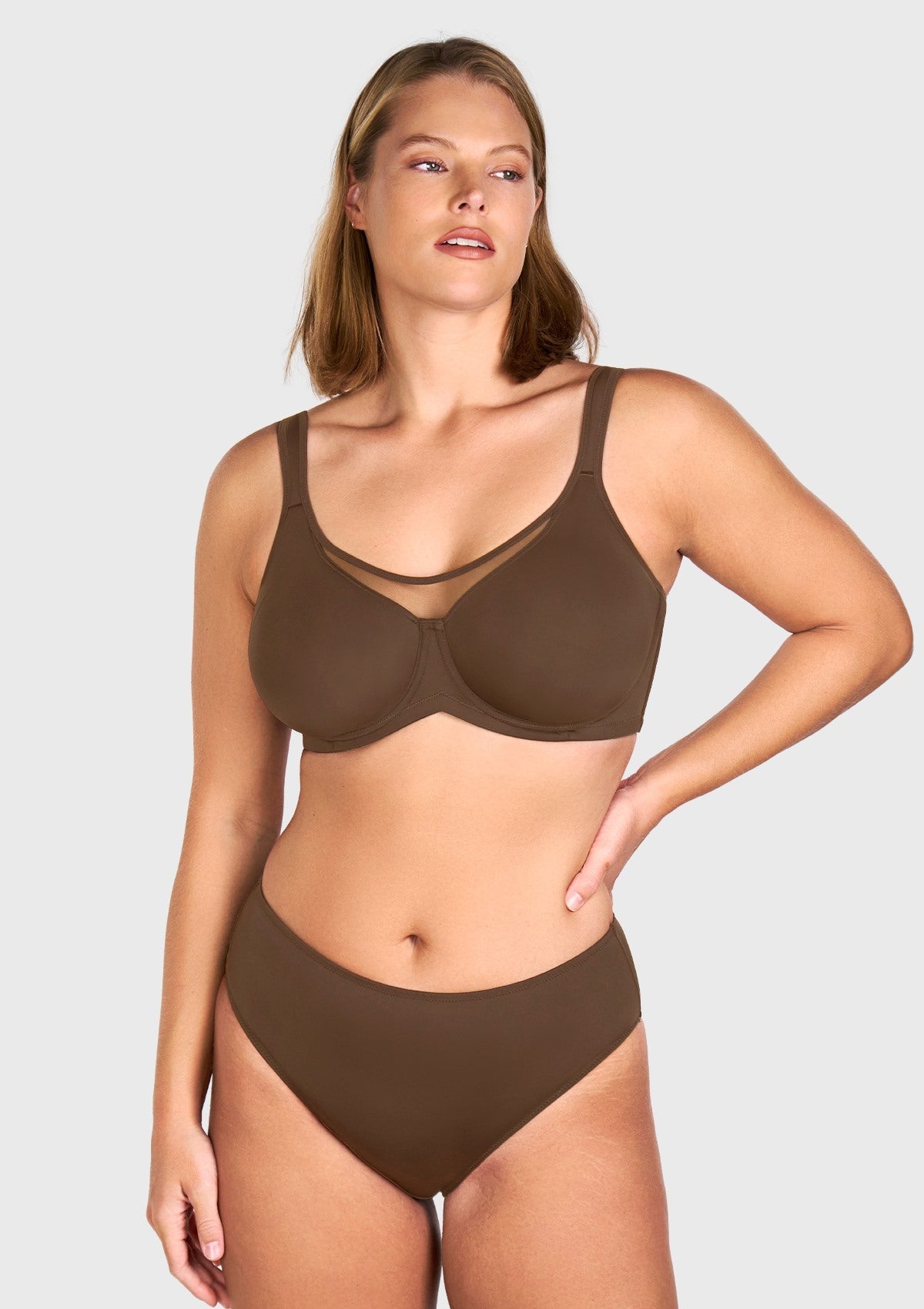 (Cardi B recommends)CoolComfort Smoothing Unlined Minimizer Underwire Bra