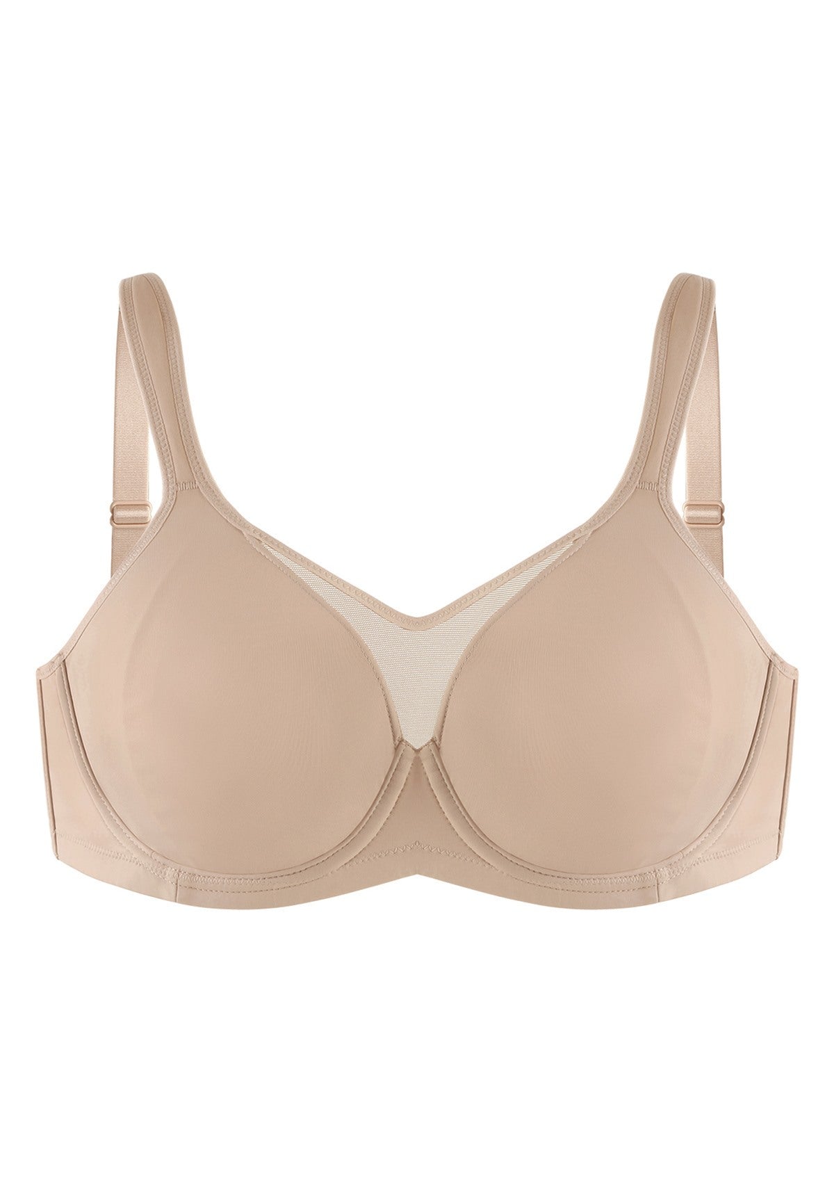(Cardi B recommends)CoolComfort Smoothing Unlined Underwire Minimizer Bra