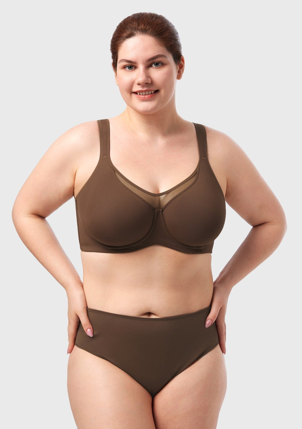 (Cardi B recommends)CoolComfort Smoothing Unlined Minimizer Underwire Bra