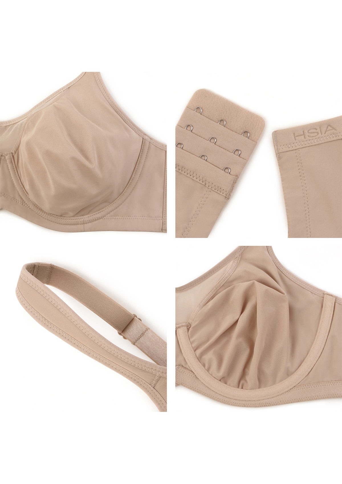 (Cardi B recommends)CoolComfort Smoothing Unlined Minimizer Underwire Bra