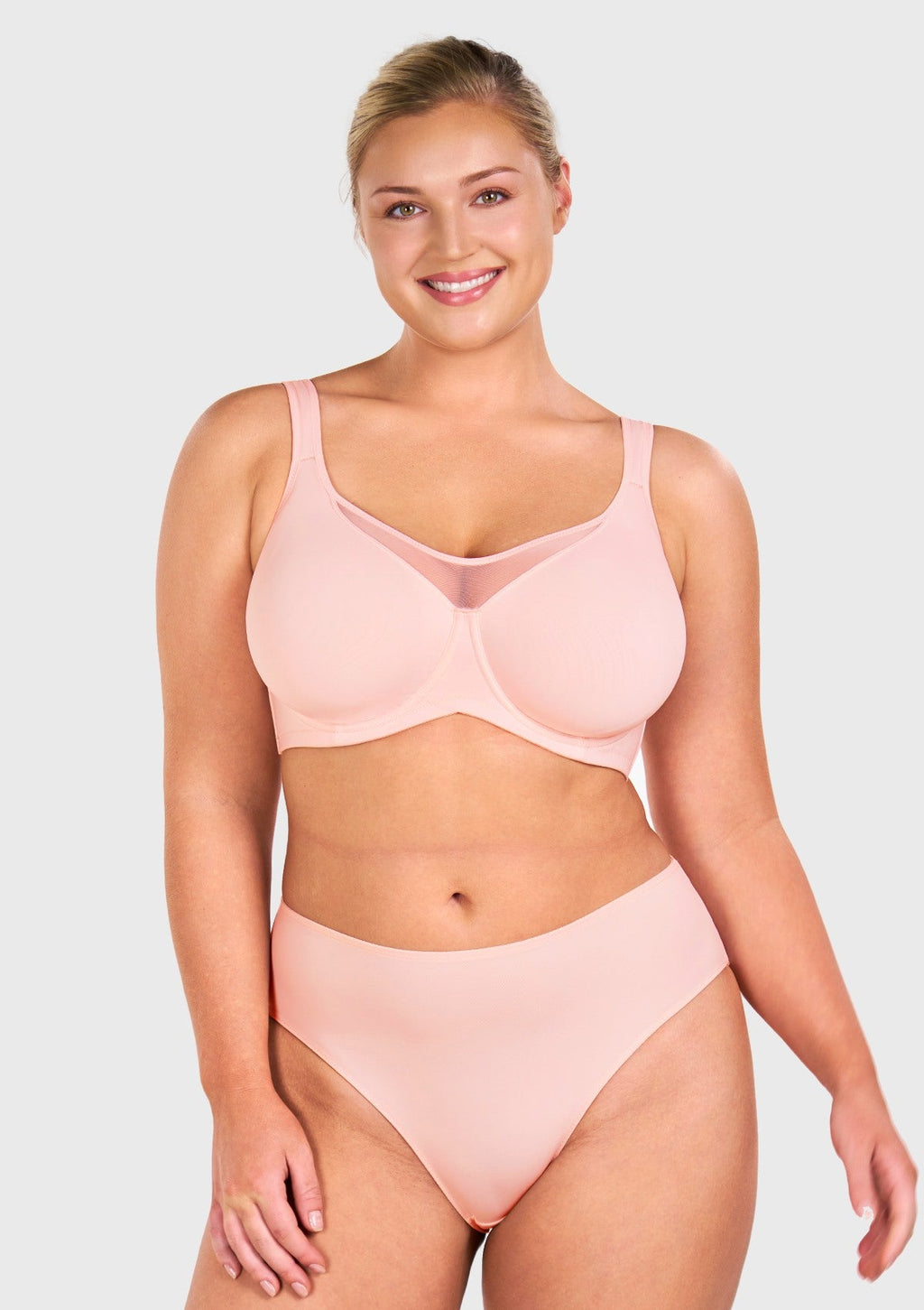 (Cardi B recommends)CoolComfort Smoothing Full Coverage Unlined Underwire Minimizer Bra