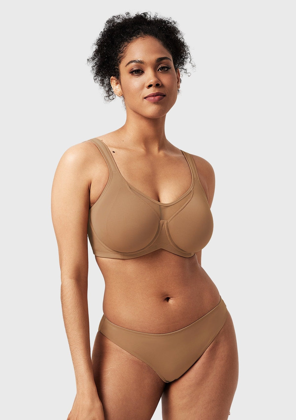 (Cardi B recommends)CoolComfort Smoothing Full Coverage Unlined Underwire Minimizer Bra