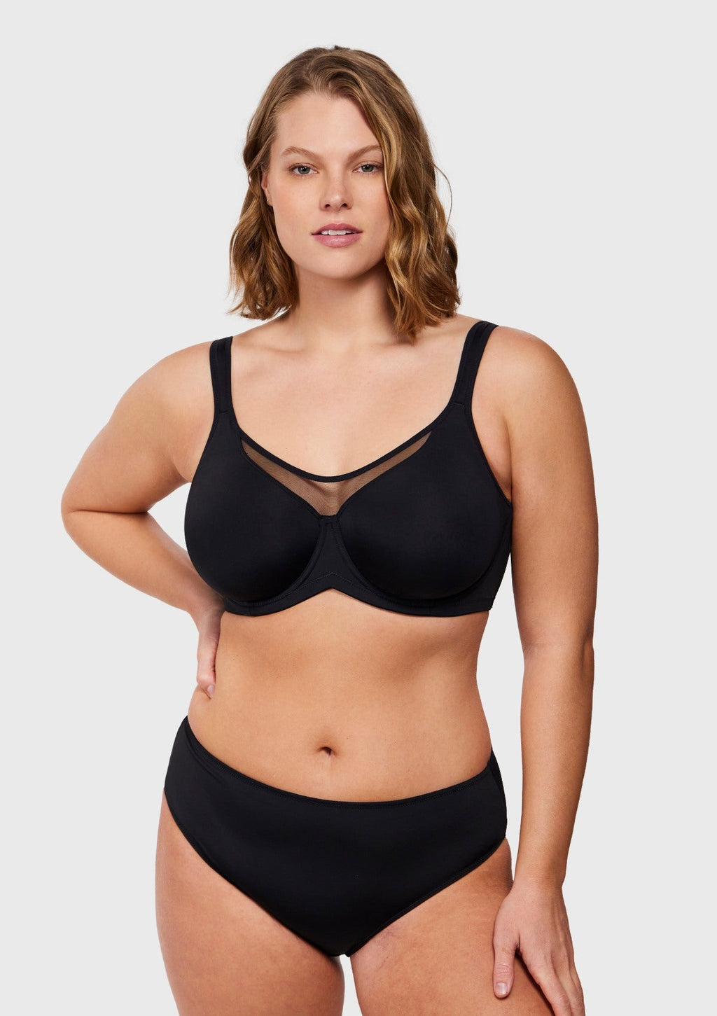 (Cardi B recommends)CoolComfort Smoothing Unlined Minimizer Underwire Bra