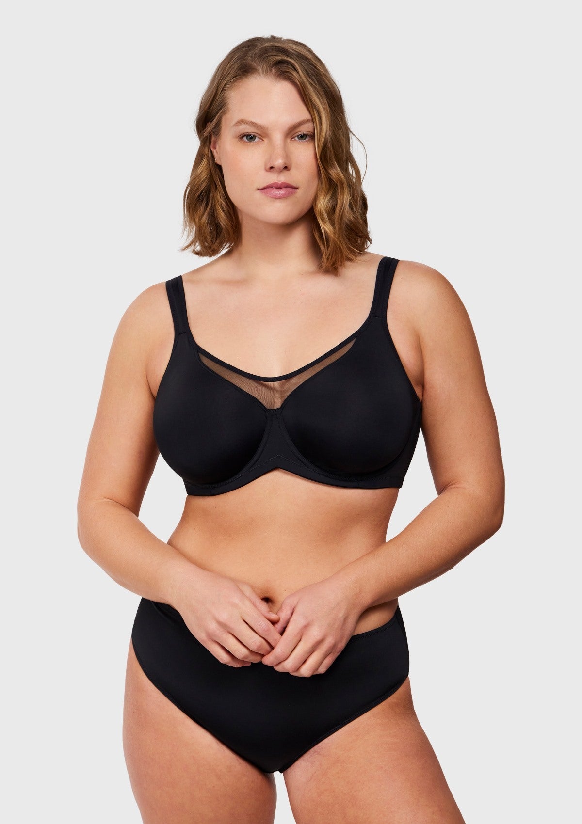 (Cardi B recommends)CoolComfort Smoothing Unlined Minimizer Underwire Bra