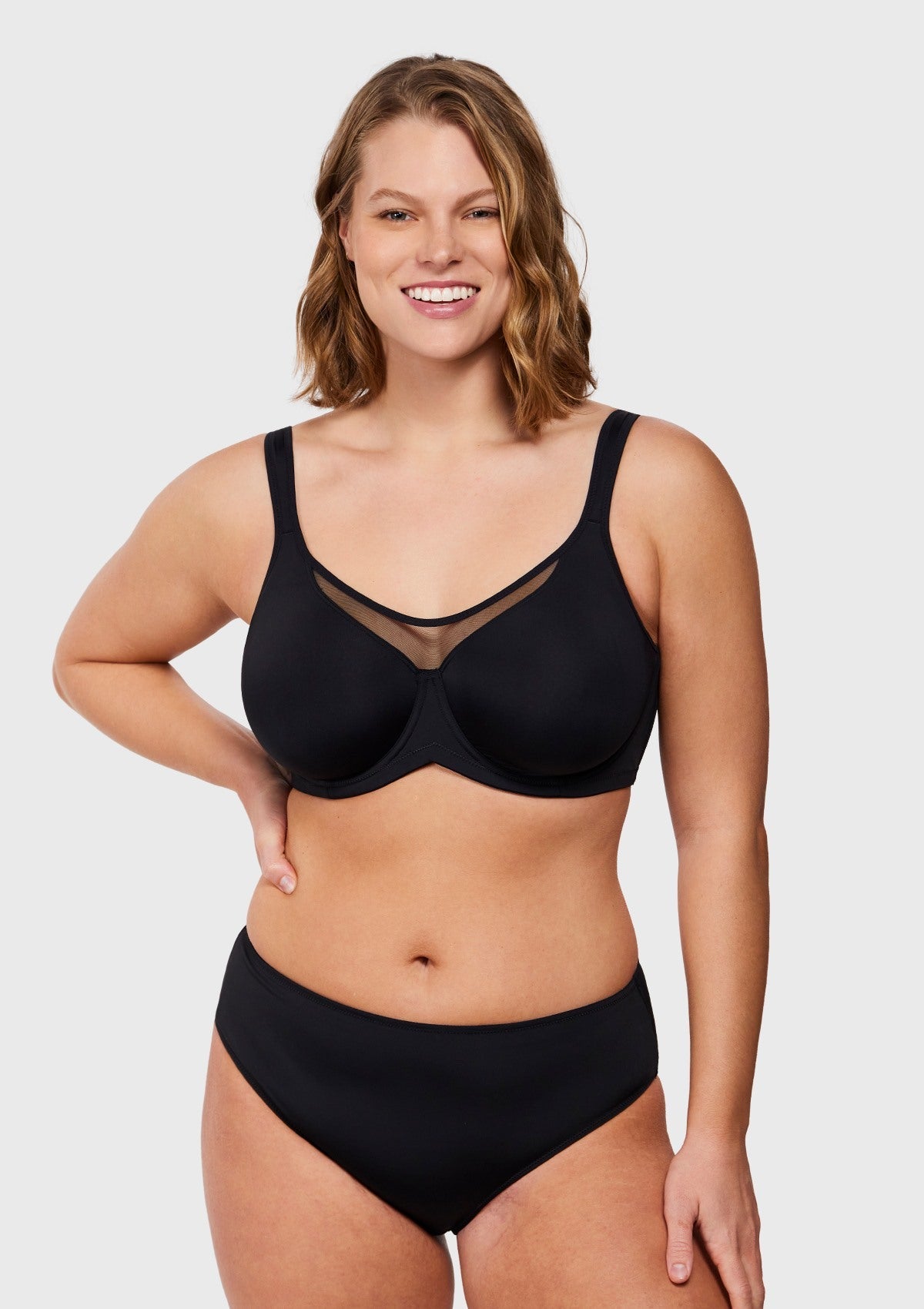 (Cardi B recommends)CoolComfort Smoothing Unlined Minimizer Underwire Bra