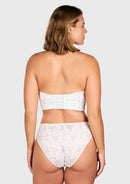 Daisy Smooth Lace Lightly Padded Longline Underwire Strapless Balconette Bra-4