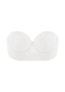 Daisy Smooth Lace Lightly Padded Longline Underwire Strapless Balconette Bra-15