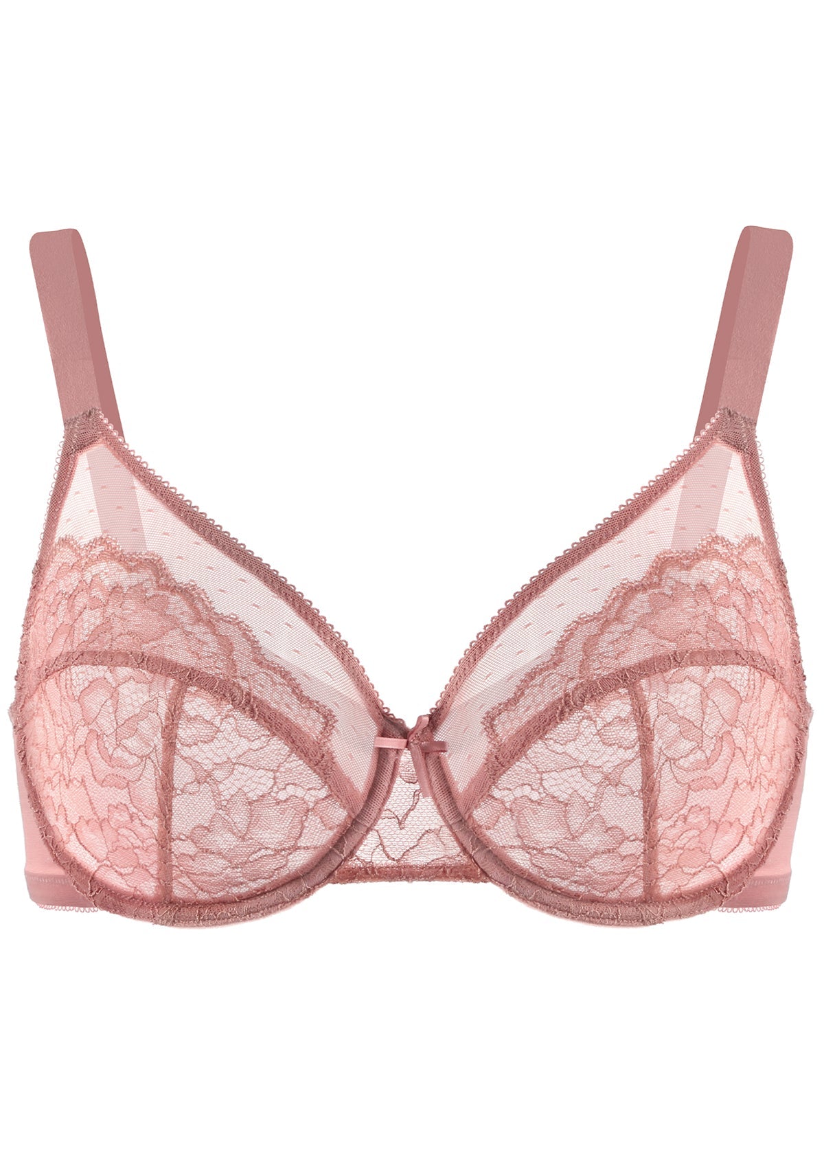(Cardi B recommends)Enchante Pink Lace Underwire Bra