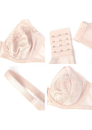 Bramela Pearl Shimmer Unlined Plus Size Full Coverage Underwire Comfortable Bra-21