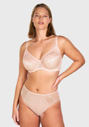 Bramela Pearl Shimmer Unlined Plus Size Full Coverage Underwire Comfortable Bra-16