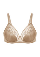 Bramela Pearl Shimmer Unlined Plus Size Full Coverage Underwire Comfortable Bra-13