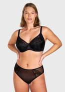 Bramela Pearl Shimmer Unlined Plus Size Full Coverage Underwire Comfortable Bra-2