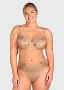 Bramela Pearl Shimmer Unlined Plus Size Full Coverage Underwire Comfortable Bra-8
