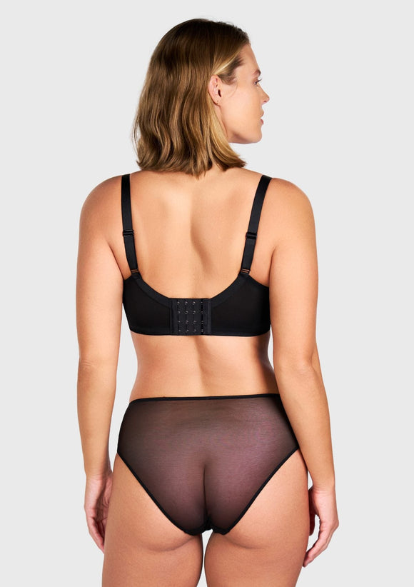 Bramela Pearl Shimmer Unlined Plus Size Full Coverage Underwire Comfortable Bra