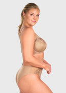 Bramela Pearl Shimmer Unlined Plus Size Full Coverage Underwire Comfortable Bra-11
