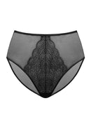 Mermaid High-Rise Black Lace Brief Underwear-4