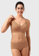 Songful CloudSoft Wireless Comfort  V-Neck Seamless Full Coverage Supportive T-shirt Bra-13