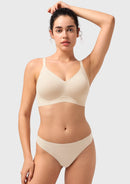 Songful CloudSoft Wireless Comfort  V-Neck Seamless Full Coverage Supportive T-shirt Bra-11