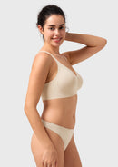 Songful CloudSoft Wireless Comfort  V-Neck Seamless Full Coverage Supportive T-shirt Bra-9
