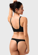 Songful CloudSoft Wireless Comfort  V-Neck Seamless Full Coverage Supportive T-shirt Bra-4