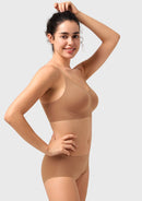 Songful CloudSoft Wireless Comfort  V-Neck Seamless Full Coverage Supportive T-shirt Bra-17