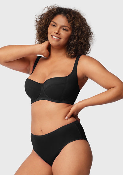 Starry Night Lightly Lined Lightly Padded Plus Size Balconette Bra - 0