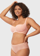 Starry Night Lightly Lined Lightly Padded Plus Size Pink Balconette Bra-16