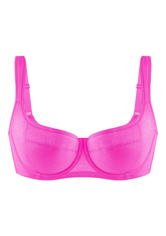 Starry Night Lightly Lined Lightly Padded Plus Size Pink Balconette Bra