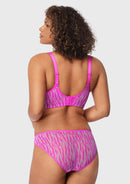 Zebra Wild Unlined Mesh Underwire Bra-3