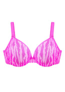 Zebra Wild Unlined Mesh Underwire Bra-5