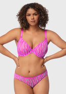 Zebra Wild Unlined Mesh Underwire Bra-4