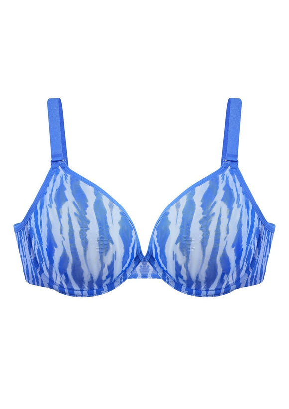 Zebra Wild Unlined Underwire Mesh Bra