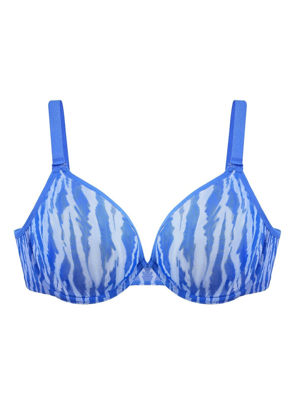 Zebra Wild Unlined Mesh Underwire Bra