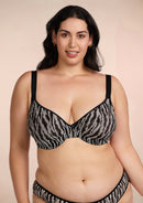 Zebra Wild Unlined Underwire Mesh Bra-3