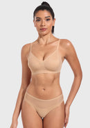 Wireless Seamless Comfort Bralette Full Coverage V-neck for Backless-7