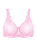 Bramela Skylark Breathable Lightweight Supportive Jacquard Mesh Wide Strap 3/4 Cup Comfort Bra-6