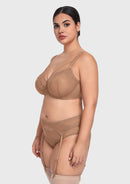 Bramela Renna Holiday Edit Embroidery Red Underwire Bra-9