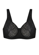 Bramela Skylark Breathable Lightweight Supportive Jacquard Mesh Wide Strap 3/4 Cup Comfort Bra-12