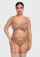 Bramela Renna Holiday Edit Embroidery Red Underwire Bra-8