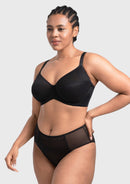 Bramela Willa Wave Plus Size Breathable Mesh Unlined Non-padded Full Coverage Underwire Bra-8
