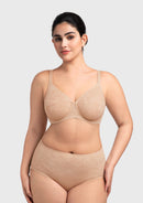 Bramela Auri Seamless Lace Support Bra Full Coverage Underwire Comfort Fit-8