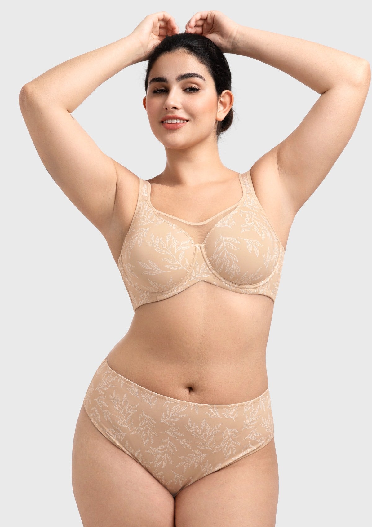 (Cardi B recommends)CoolComfort Smoothing Unlined Underwire Minimizer Bra